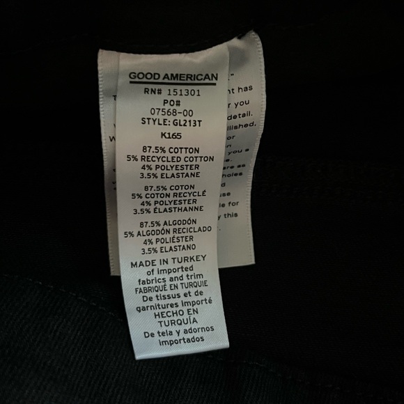 NWT Good American Always Fits Good Legs Skinny Jean in BLACK165 28-32 - Picture 13 of 13